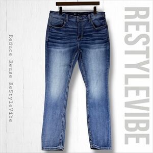 BKE Men’s Size 36x32 Denim Jeans Ethan Style Athletic Straight Fit Stretch